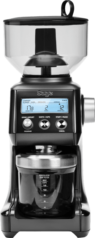 Sage the Smart Grinder Pro Acier Inoxydable Noir