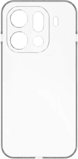 Just in Case Soft Design OPPO Find X9 Pro Back Cover Transparent