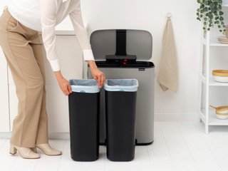 Brabantia Bo Pedaalemmer 2 x 30 Liter Soft Grey