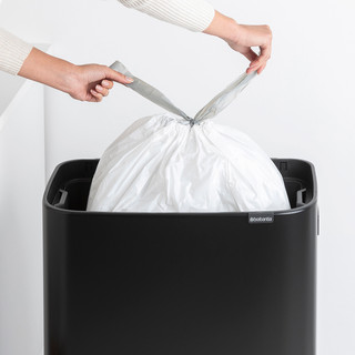Brabantia Bo Touch Bin Hi Trash Can 60L with Plastic Inner Bucket - Matte Black
