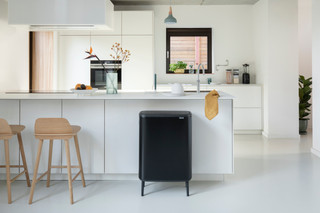 Brabantia Bo Touch Bin Hi Trash Can 60L with Plastic Inner Bucket - Matte Black