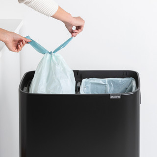 Brabantia Bo Touch Bin Hi Trash Can 2x 30L Matte Black