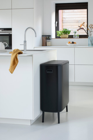 Brabantia Bo Touch Bin Hi Trash Can 2x 30L Matte Black