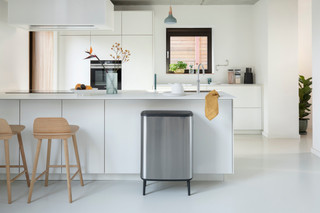 Brabantia Bo Touch Bin Hi Trash Can 2x 30L Matte Steel Fingerprint Proof
