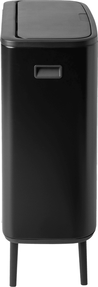 Brabantia Bo Touch Bin Hi Trash Can 60L with Plastic Inner Bucket - Matte Black