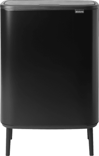Brabantia Bo Touch Bin Hi Trash Can 2x 30L Matte Black