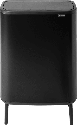 Brabantia Bo Touch Bin Hi Trash Can 2x 30L Matte Black