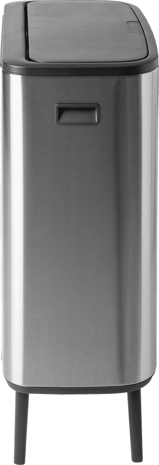 Brabantia Bo Touch Bin Hi Trash Can 2x 30L Matte Steel Fingerprint Proof