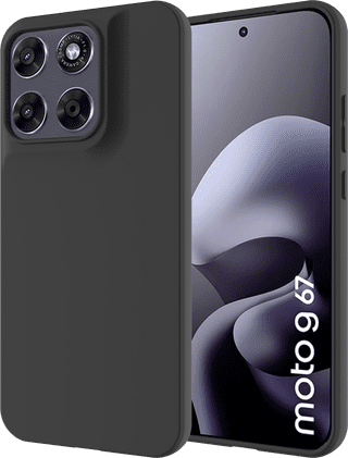 Just in Case Soft Design Motorola Moto G67/G77 Back Cover Noir