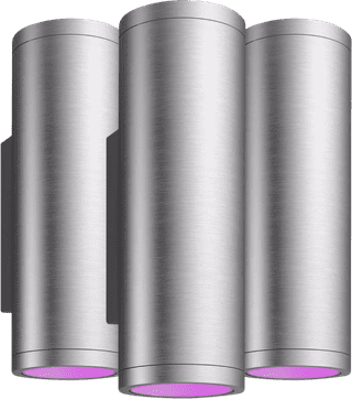 Philips Hue Appear Wall Lamp White and Color - Stainless Steel 3-Pack