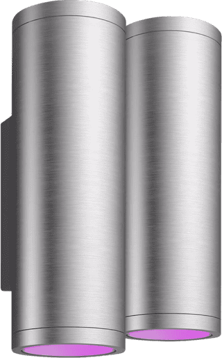 Philips Hue Appear Wall Lamp White and Color - Stainless Steel Duo Pack