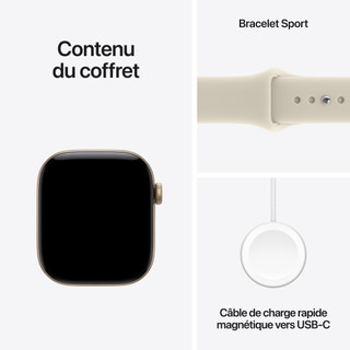 Apple Watch Series 12 42 mm Or Bracelet Sport S/M