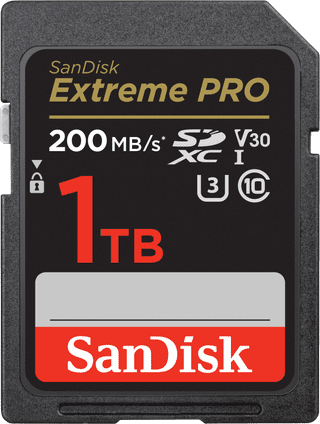 SanDisk SDXC Extreme Pro 1 To 140 Mo/s