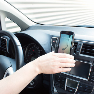 ACT Support de Téléphone Voiture Tableau de Bord/Pare-brise/Grille d'Aération avec Charge Sans Fil