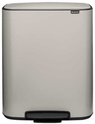 Brabantia Bo Pedal Bin 60 Liter Soft Grey