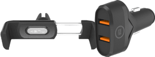 Kenu Support de Téléphone Voiture Grille d'Aération + BlueBuilt Chargeur de Voiture Quick Charge 18 W