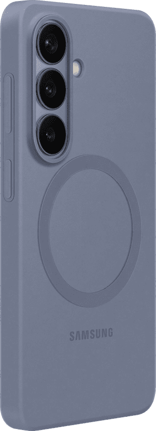 Samsung Galaxy S26 Siliconen Back Cover met Magneet Paars