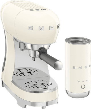 SMEG ECF12CREU Creme + melkopschuimer