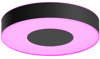 Philips Hue Xamento Bathroom Ceiling Lamp - White and Colored Light - Black - 38cm