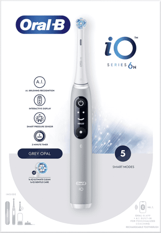 Oral-B iO Series 6N Gray + Extra iO Gentle Care Brush Attachment