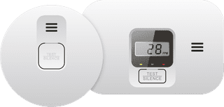 ELRO Blue Line CBFS58R Smoke Detector (10 year) + Carbon Monoxide Detector