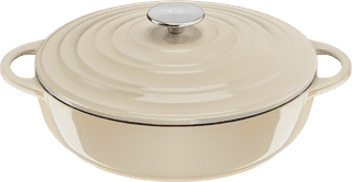 Tefal LOV Cocotte Basse 28 cm Beige