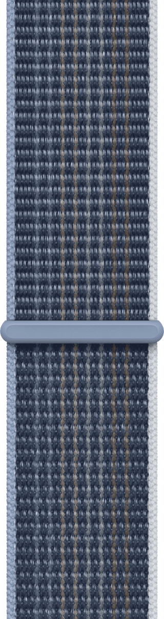 Apple Watch 44/45/46 mm Nylon Sport Loop Bracelet de Montre Storm Blue