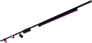 Philips Hue Perifo Éclairage sur Rail Plafond - 3 Spots + Rampe d'Éclairage - White and Color - Noir