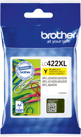 Brother LC-422XL Cartridge Geel