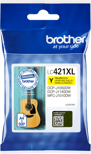 Brother LC-421XL Cartridge Geel