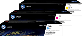 HP 117A Toner Couleurs Lot de 3