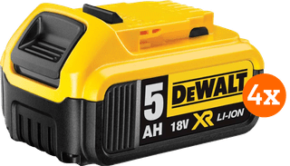 DeWalt DCB184-XJ 18V 5.0Ah Battery 4-pack