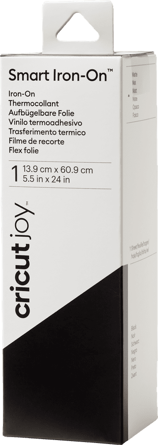 Cricut Joy Smart Iron-On Zwart 14 cm x 60 cm
