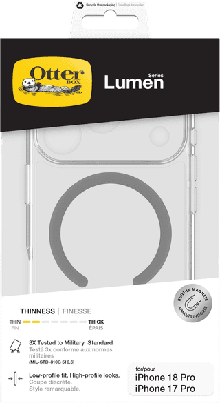 Otterbox Lumen iPhone 18 Pro / 17 Pro Back Cover Transparant