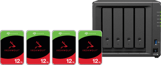 Synology DS425+ + Seagate IronWolf 12 To Lot de 4