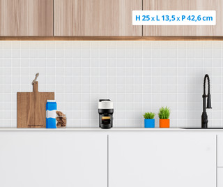 Krups Nespresso Vertuo Pop Blanc Coco XN9211 avec Aeroccino