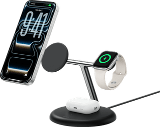 Belkin 3-in-1 Draadloze Oplader met MagSafe 25 Watt Zwart