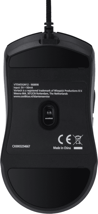 Vortech Essential Wired Gaming Mouse Black