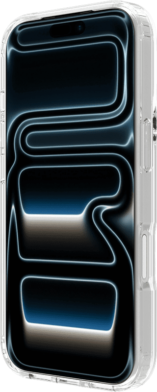 BlueBuilt MagSafe Hoesje iPhone 18 Pro Transparant + Kaarthouder Leer Zwart