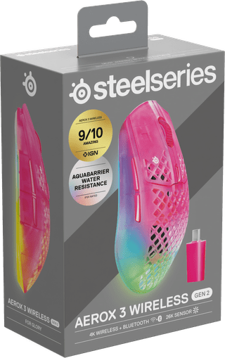 SteelSeries Aerox 3 Gen 2 Souris Gamer Sans Fil Magenta