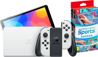 Nintendo Switch OLED White + Nintendo Switch Sports