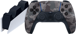 Sony PlayStation 5 DualSense Controller Gray Camo + Charging Dock