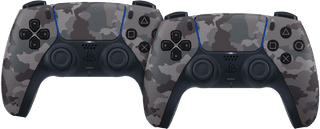 Sony PlayStation 5 DualSense Controller Gray Camo Duo Pack