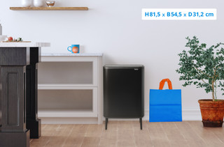 Brabantia Bo Touch Bin Hi Prullenbak 60 liter Mat Zwart