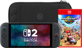Nintendo Switch 2 + Mario Kart World + BlueBuilt beschermhoes