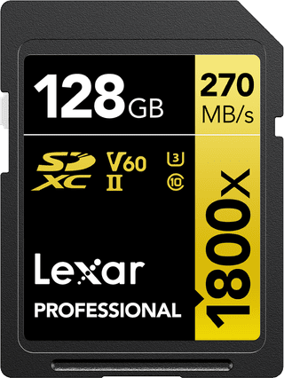 Lexar Professional SDXC 1800x GOLD 128GB 180MB/s