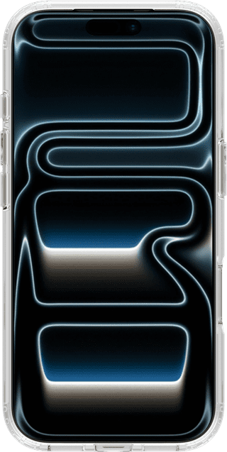 BlueBuilt MagSafe Hoesje iPhone 18 Pro Transparant + Kaarthouder Leer Zwart