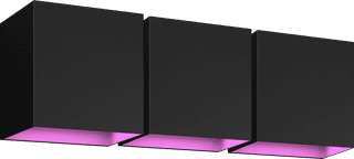 Philips Hue Resonate Downward White and Color - Black 3-pack