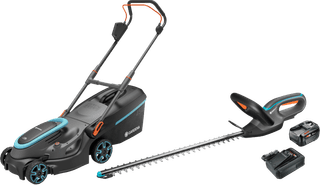 Gardena PowerMax 37/36V P4A Solo + Gardena EasyCut 55/18V + Bosch Starterset 18V 4,0 Ah 2x