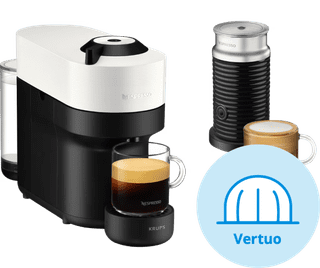 Krups Nespresso Vertuo Pop Coconut White XN9211 with Aeroccino